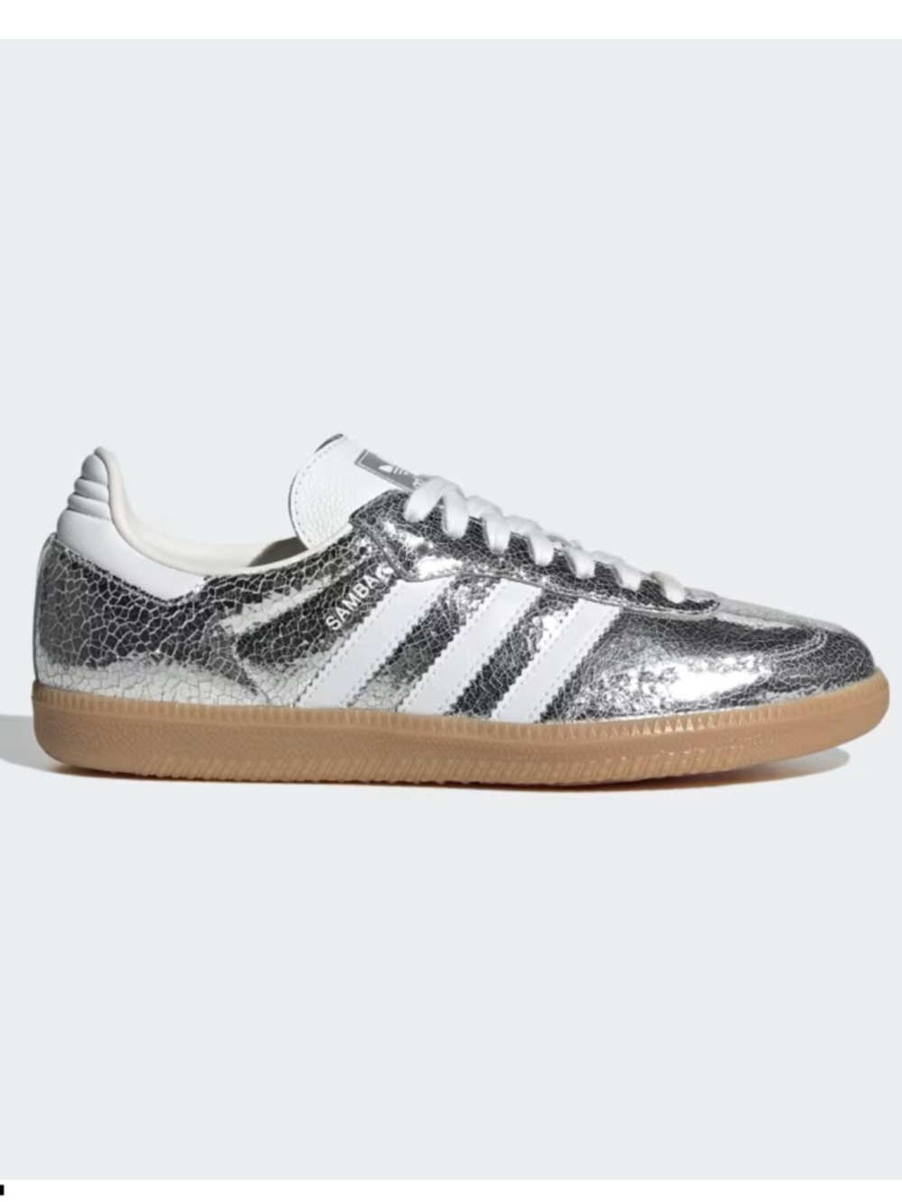 adidas Samba OG Silver Metallic / Cloud White / Core White - Picture 3 of 8